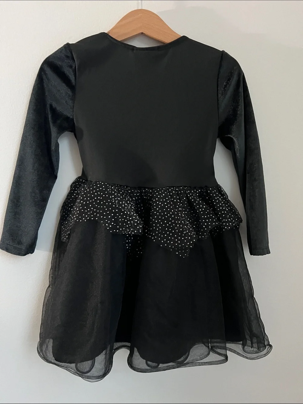 H&M | Kids Black Sparkle Skeleton Dress with Bones Size 4T